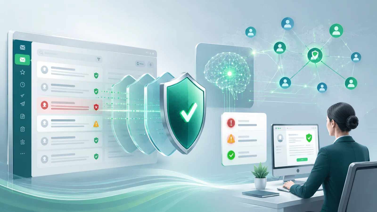 MailGuard screening enterprise email with identity context, risk indicators, and human review